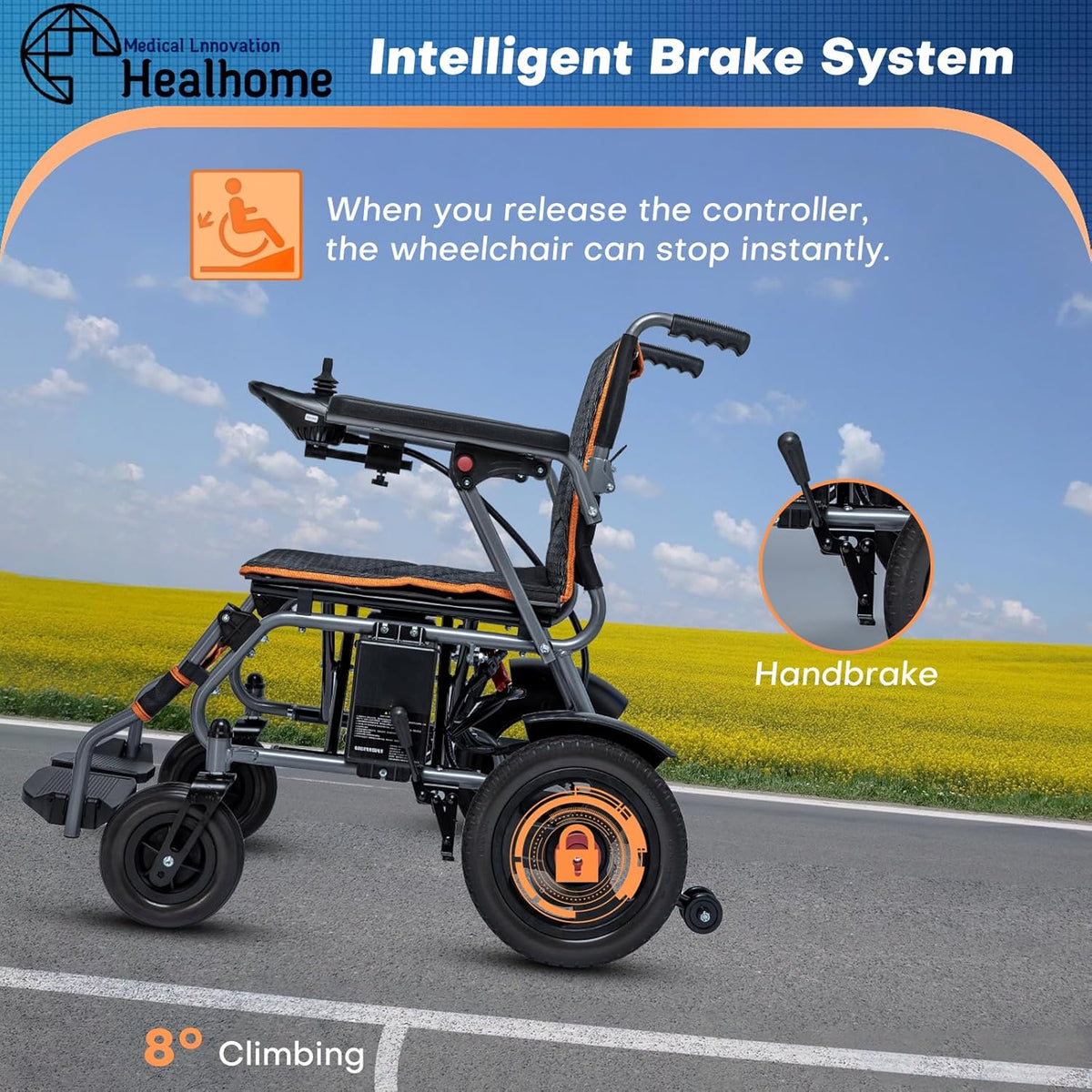 Portable Motorized Electric Wheelchair B739