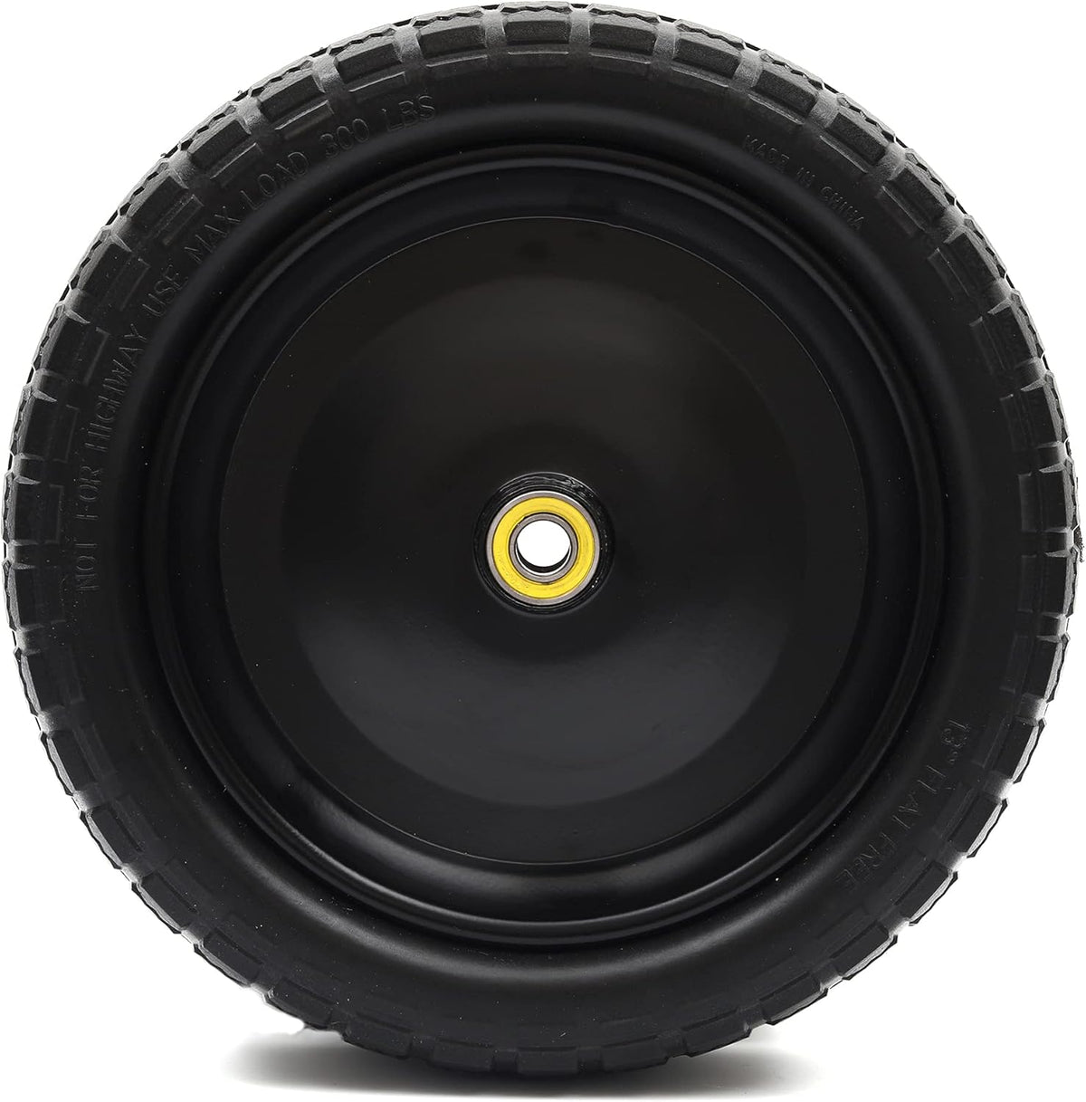 13'' Solid Polyurethane Flat-Free Tire and Wheel Assemblies 4-Pack O985