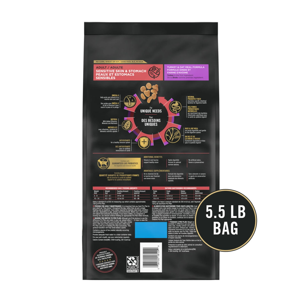 Sensitive Skin & Stomach Dry Cat Food M2544