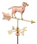 Polished Copper Labrador Retriever Weathervane Roof Mount S74024
