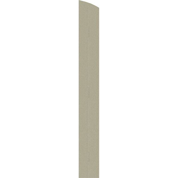 Rustic Faux Wood Shutters with Elliptical Arch Top C5977