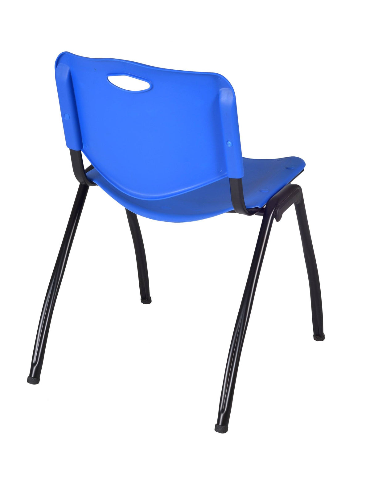 Cherry Training Table & Blue Stack Chairs E335523