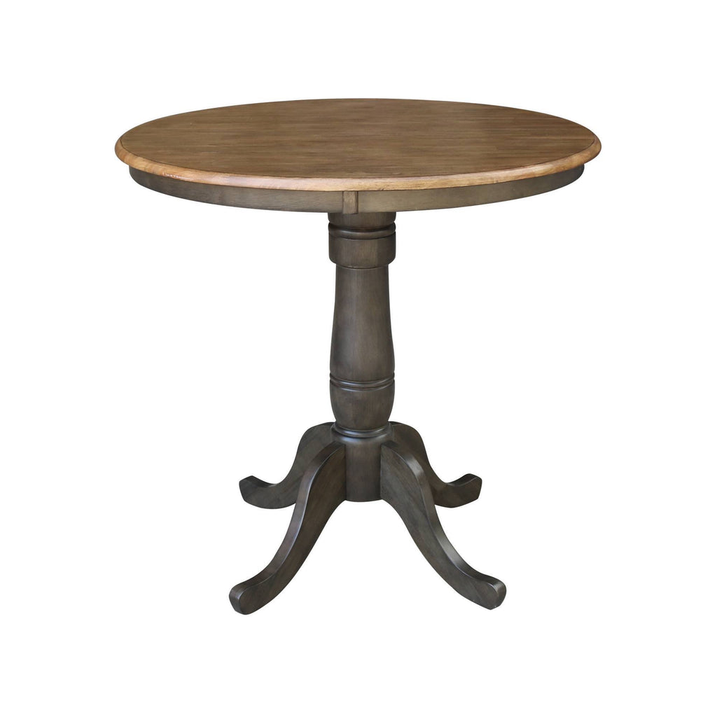 Round Pedestal Gathering Height Table with 2 Counter Height Stools - 3 Piece Set S917