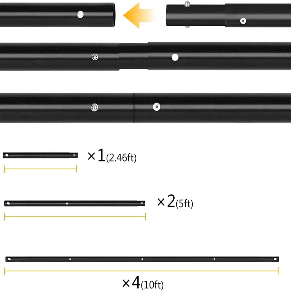 Adjustable Photography Background Stand Kit 6.5 x 10 ft B42455