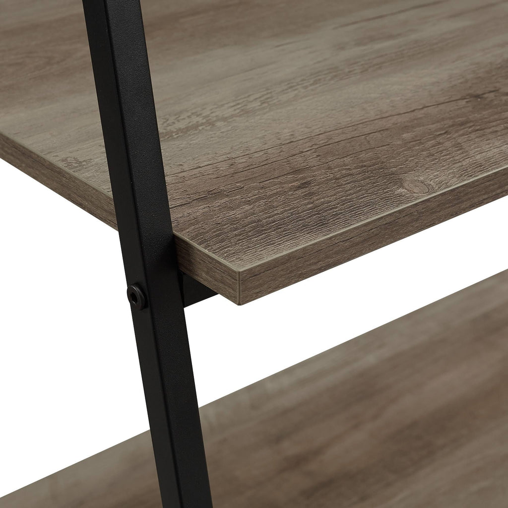 Dark Walnut Open Ladder Bookshelf F1839