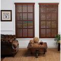 Cut-to-Width Dark Oak 2in. Cordless Faux Wood Blind Q560558