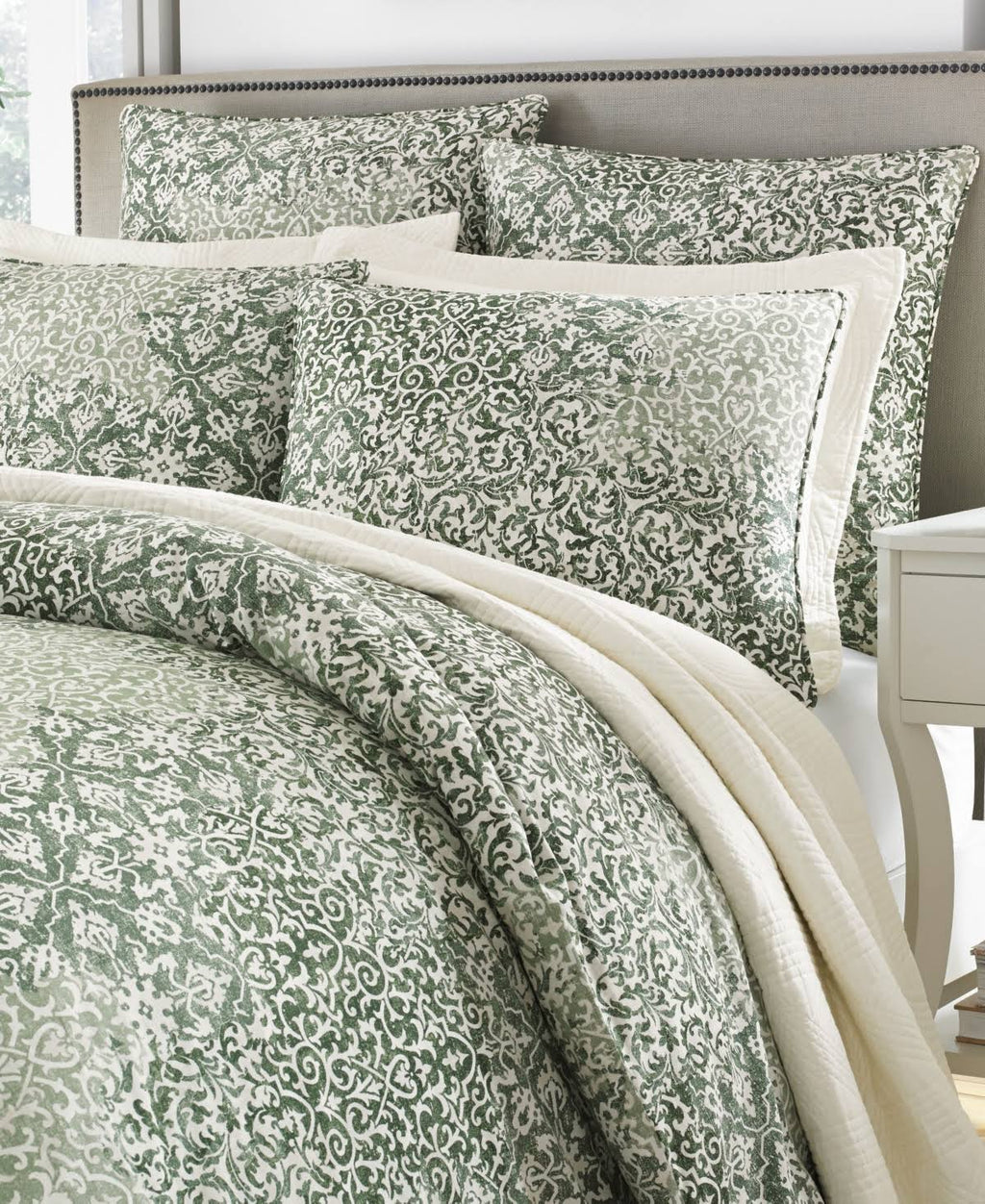 Green King Duvet Cover Set W8082