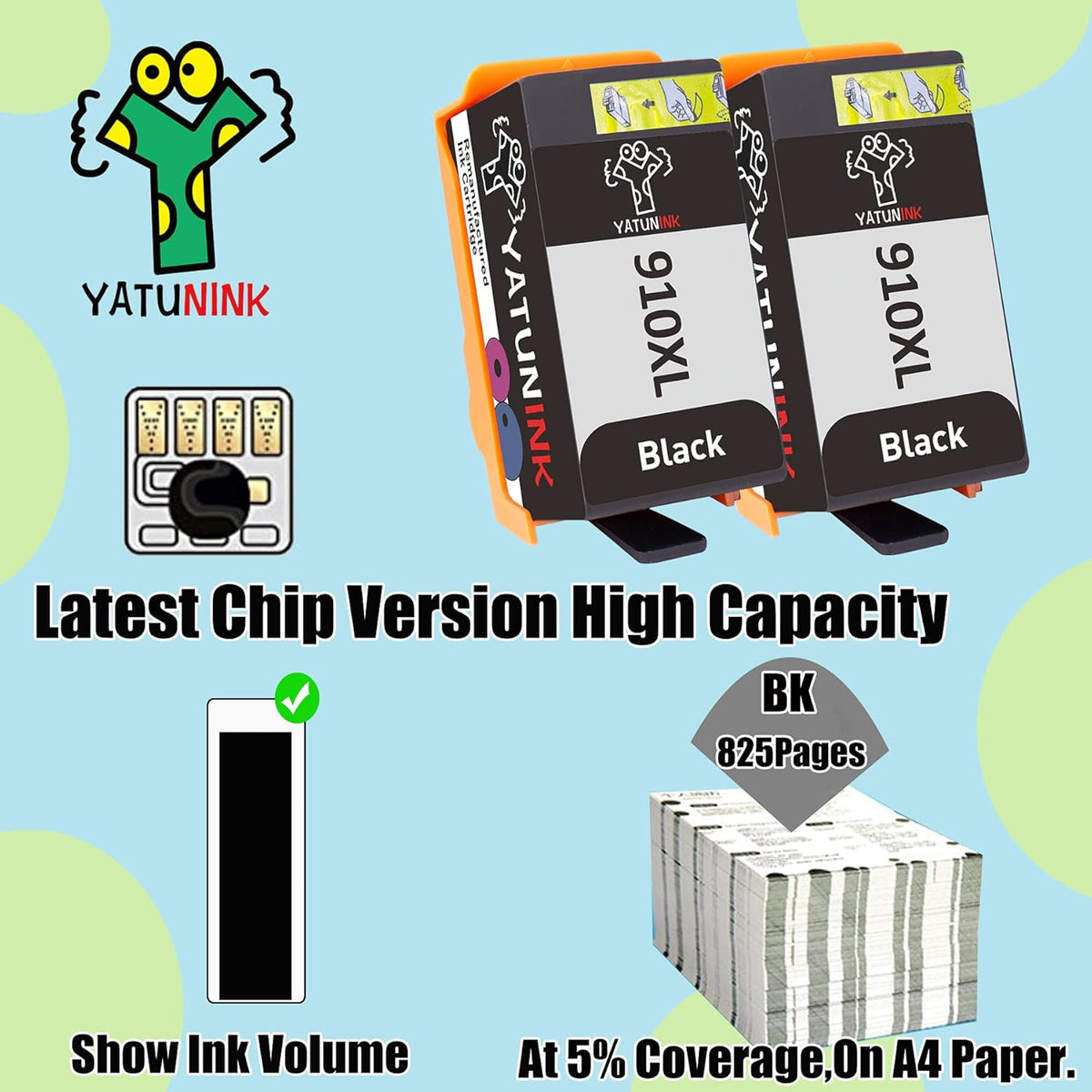 Remanufactured Ink Cartridge Replacement 2 Black C913869