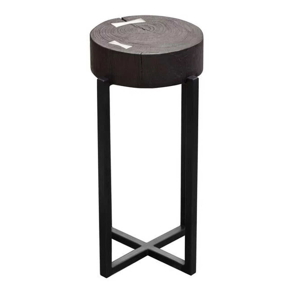 Espresso Accent Table with Mango Wood Top U53249