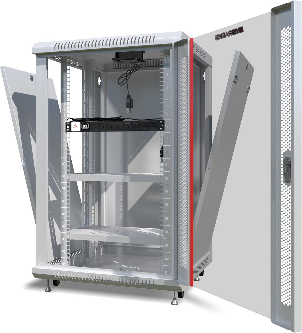 18U Wall Mount Server Rack Cabinet Enclosure 24 Inch Depth G4018