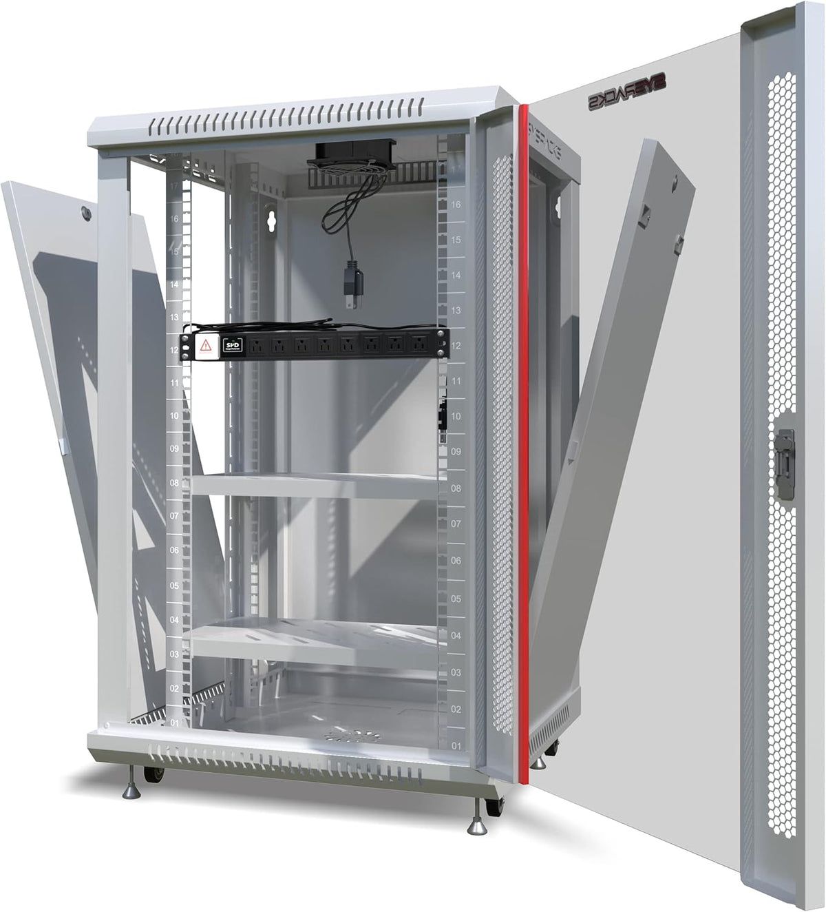 18U Wall Mount Server Rack Cabinet Enclosure 24 Inch Depth G4018