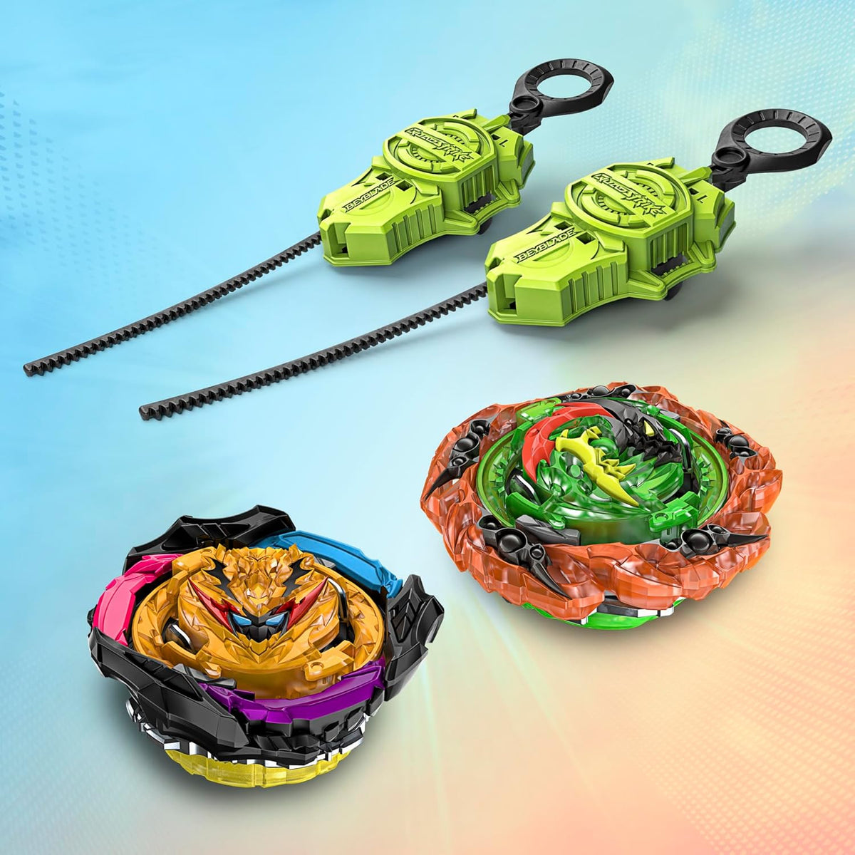 Battle Set Stadium with 2 Spinning Tops and 2 Launchers B823