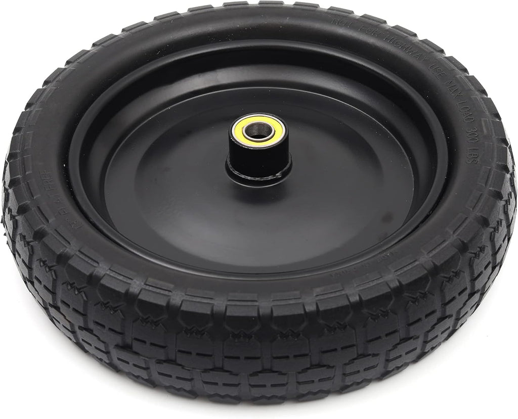 13'' Solid Polyurethane Flat-Free Tire and Wheel Assemblies 4-Pack O985