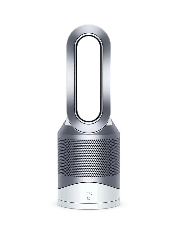 White Silver Air Purifier Heater Fan M891325