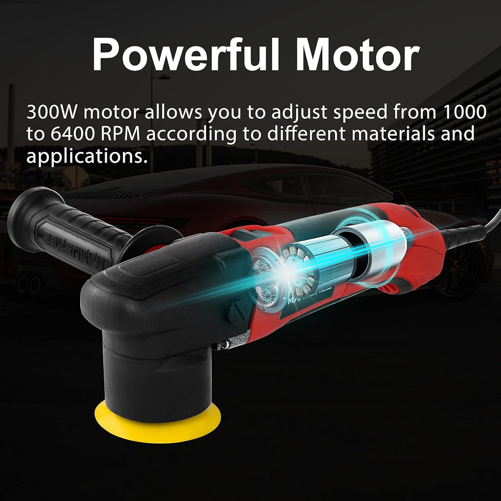 3-Inch Variable Speed Dual Action Car Polisher E2123