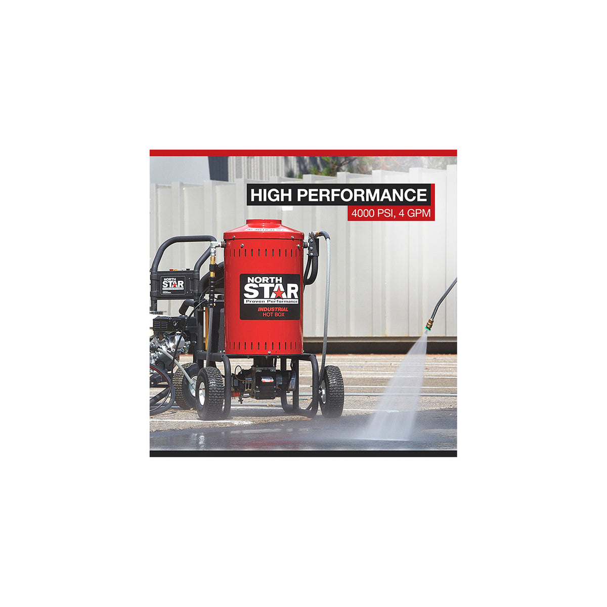 4000 PSI 4 GPM 115 Volts Electric Wet Steam Cleaner and Hot Water Pressure Washer R54636