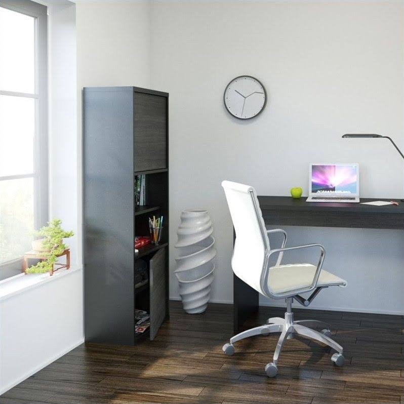Black and Ebony 2-Door Bookcase A29865