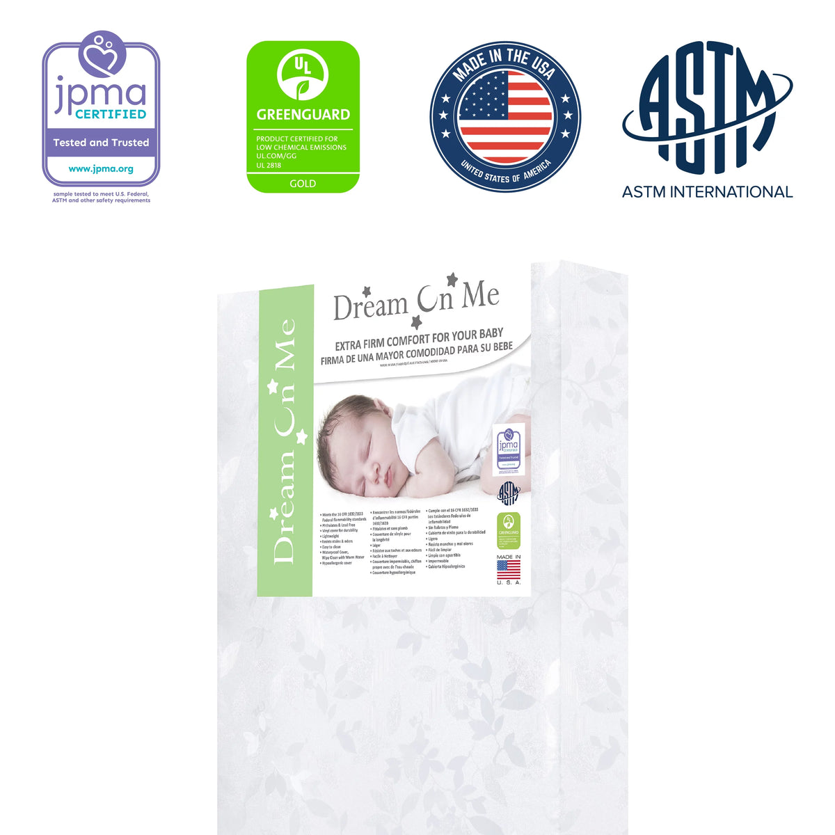 4 in 1 Crib & Toddler Foam Mattress F8154