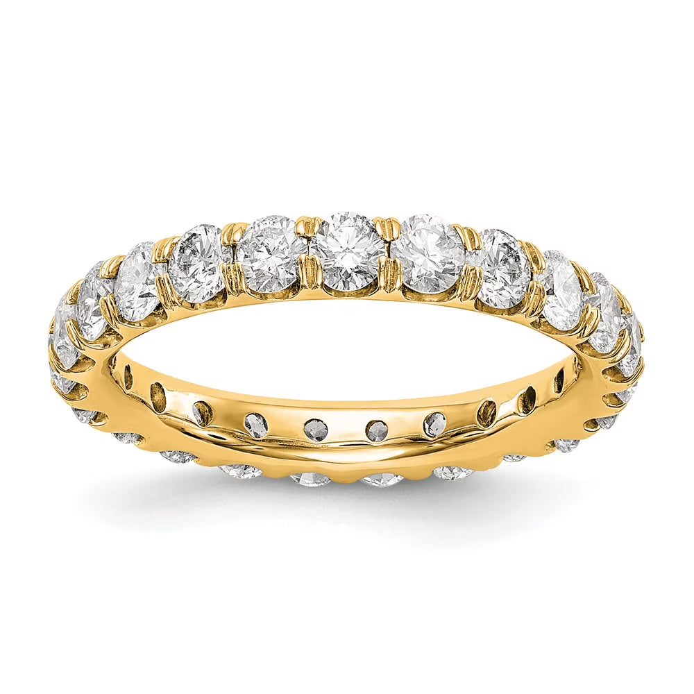 14K Yellow Gold Diamond Eternity Ring Size 9 T3191