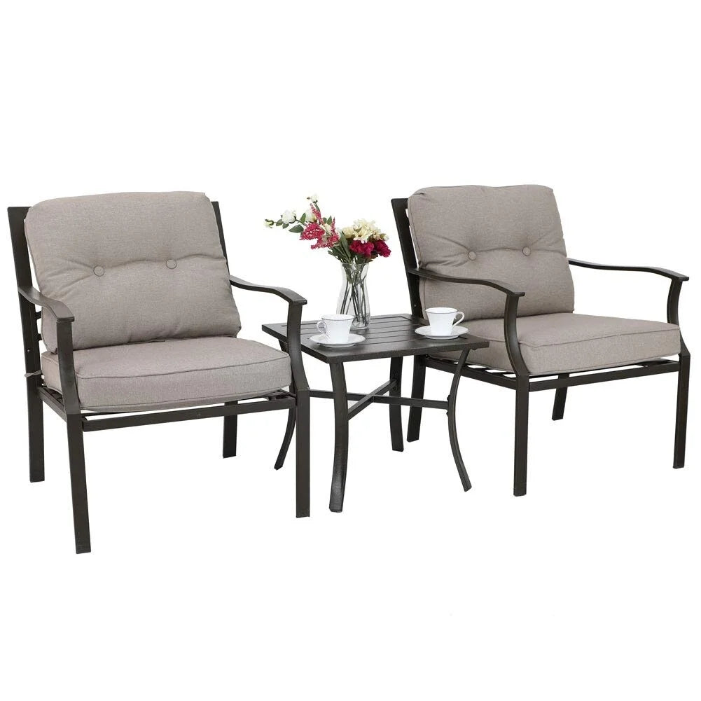 3-piece Padded Patio Conversation Set X988263