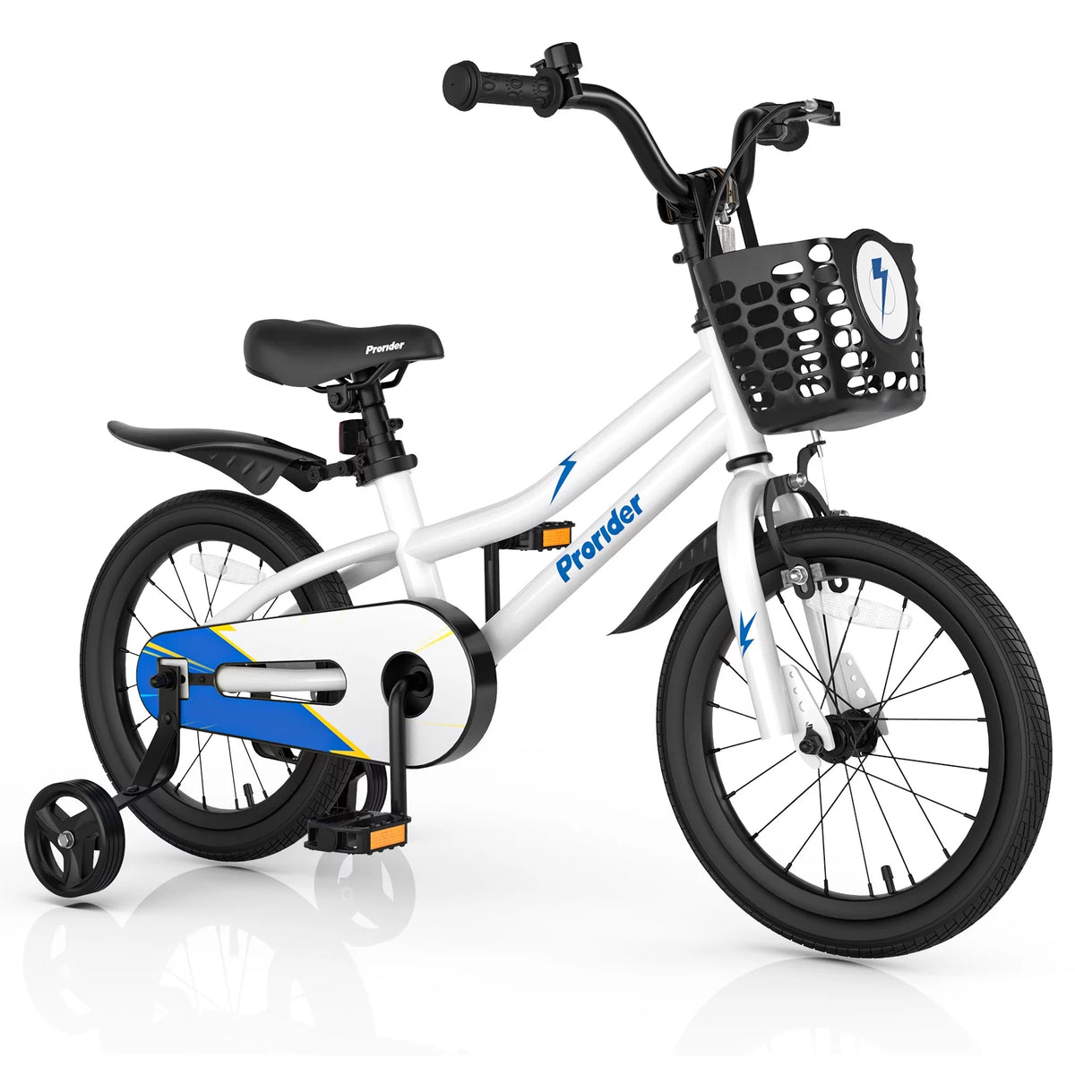 16'' Kid's Bike with Training Wheels & Basket Q7733