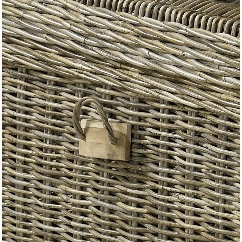 Wicker End Table Trunk K15942