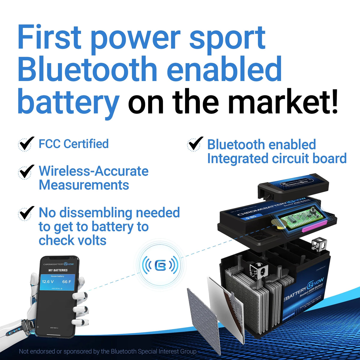AGM Battery for Snowmobile N416