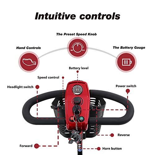 Red Electric Mobility Scooter O181