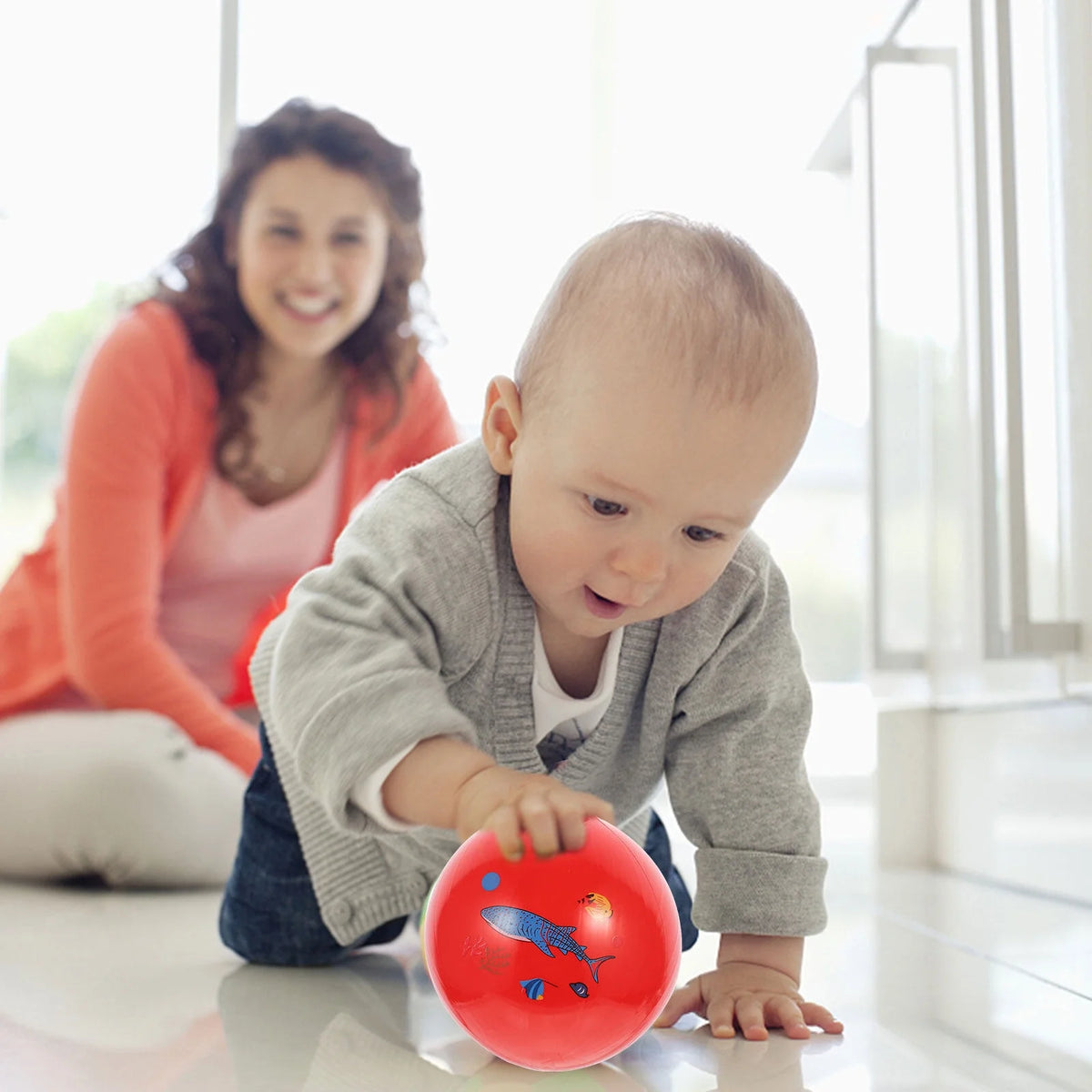 3Pcs Inflatable Hopper Balls with Handle F7735