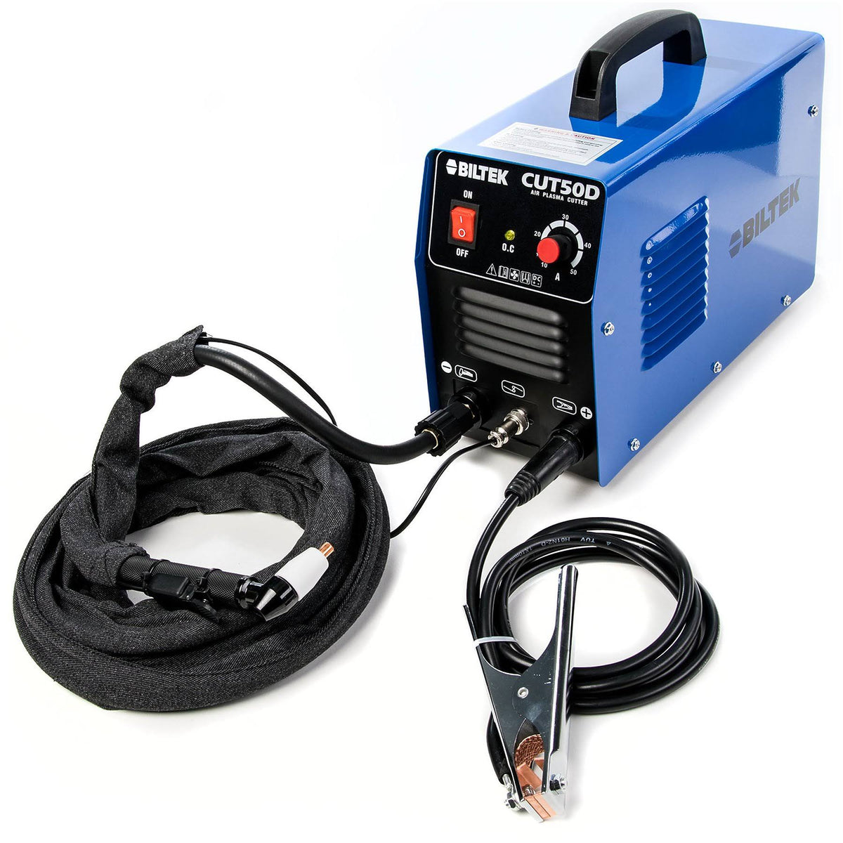50Amp Air Plasma Cutter, 1/2x22 inch Cut 110V/220V Input Dual Voltage Q502235