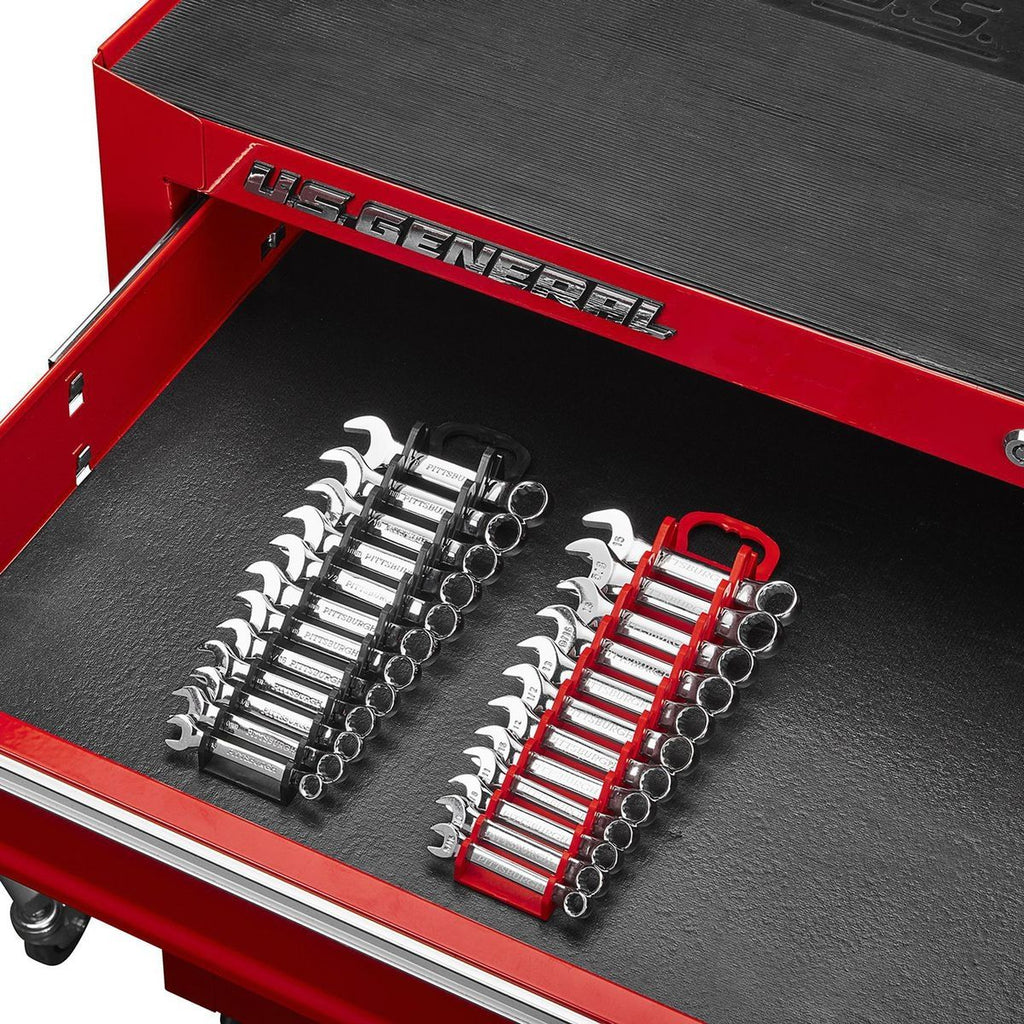 12 Slot Stubby Wrench Organizer, 2 Piece F824997