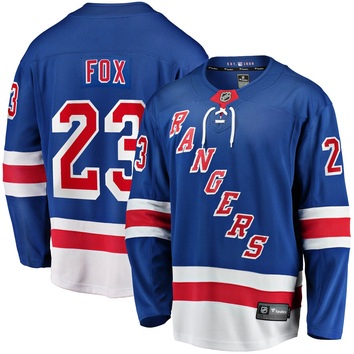 Men's Blue New York Rangers Home Breakaway Replica Jersey F285