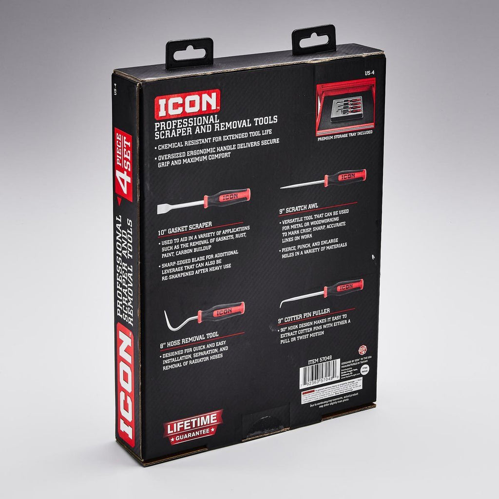 Scraper and Removal Tools, 4 Piece Q28794