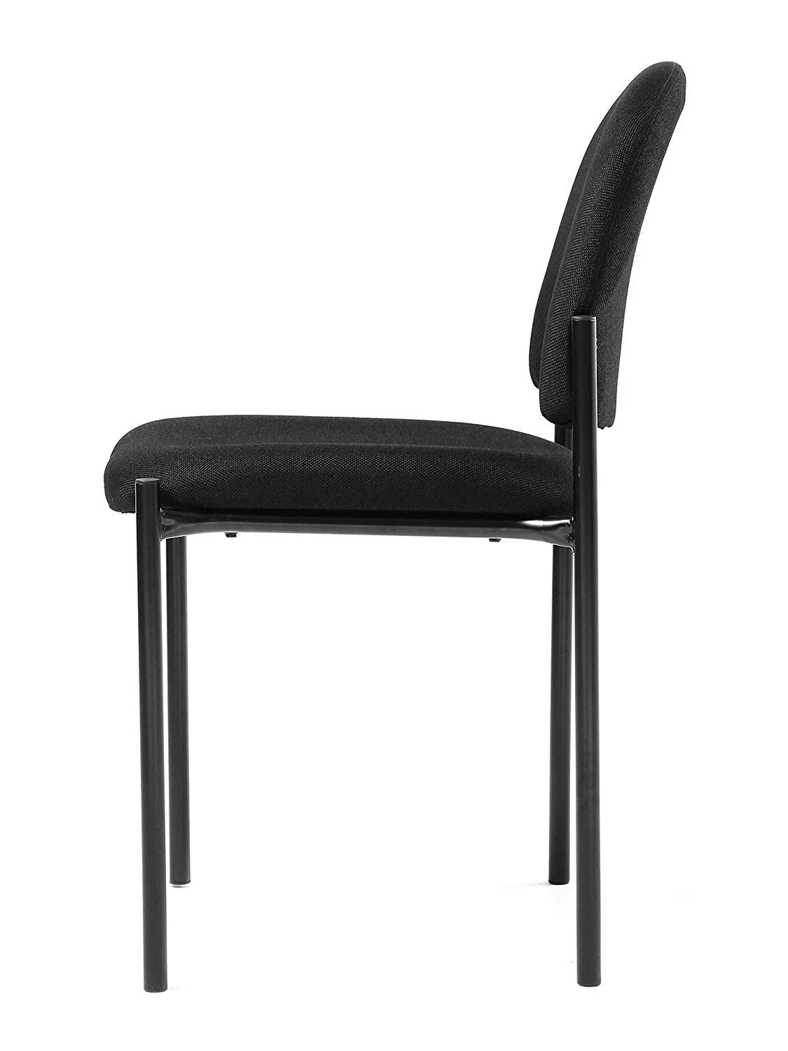 Black Fabric Stackable Guest Chair U7048