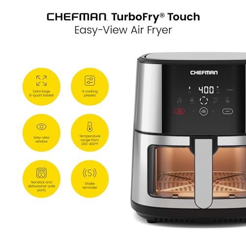 XL 8-Qt One-Touch Digital Control Nonstick Dishwasher-Safe Air Fryer Q942865