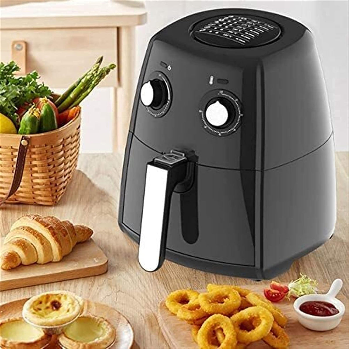 1230W Hot Air Fryer with Timer Temperature Control A9682