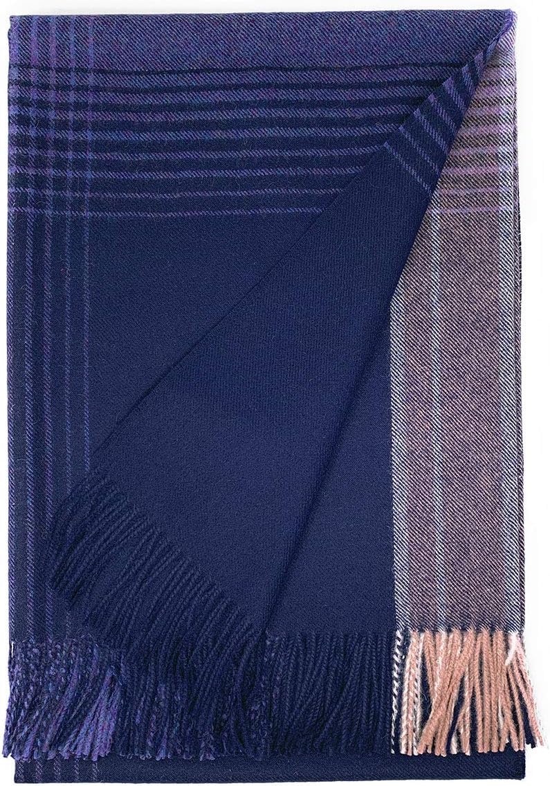 Plaid Alpaca Throw Blanket T154632