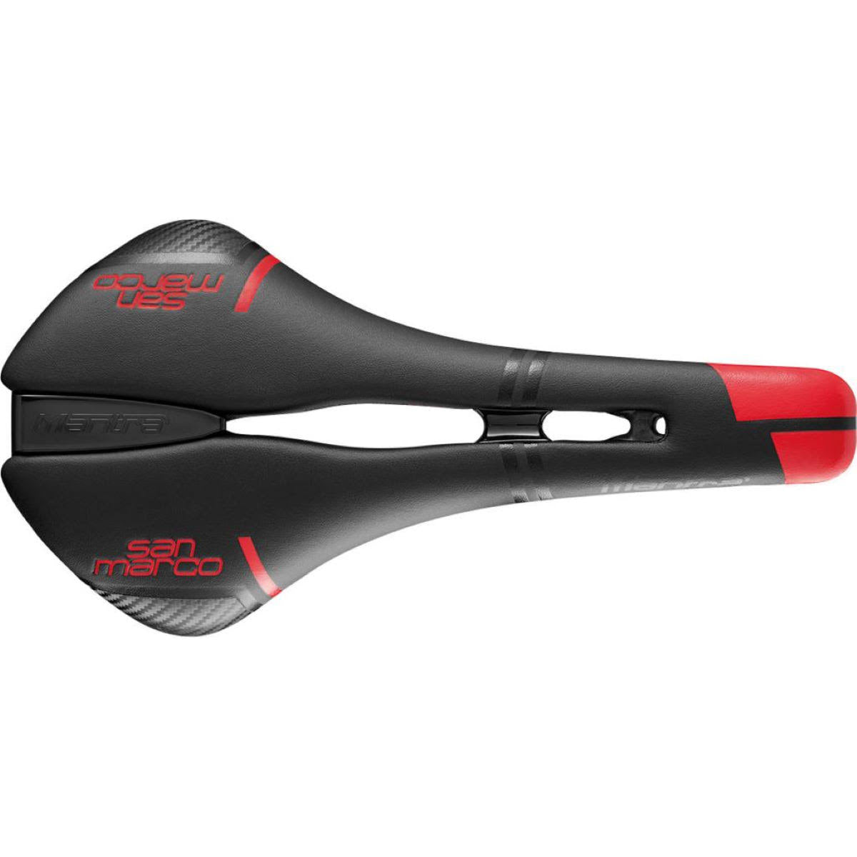 Black/Red Open Wide Saddle O53370