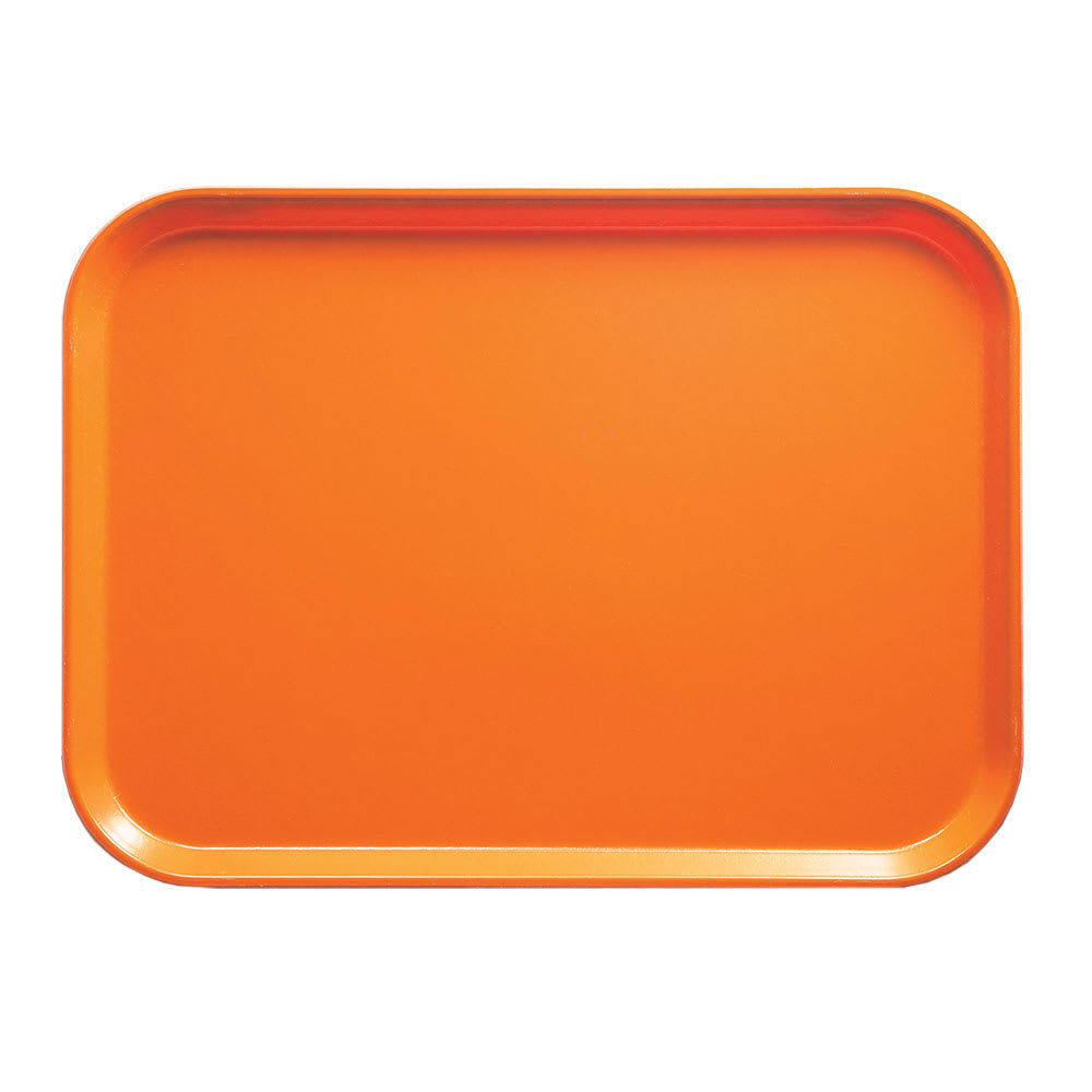 Orange Pizzazz Fiberglass Cafeteria Tray C9402