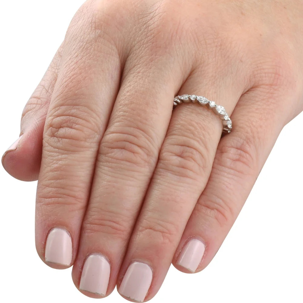 14k Gold Lab Grown Wedding Ring W325