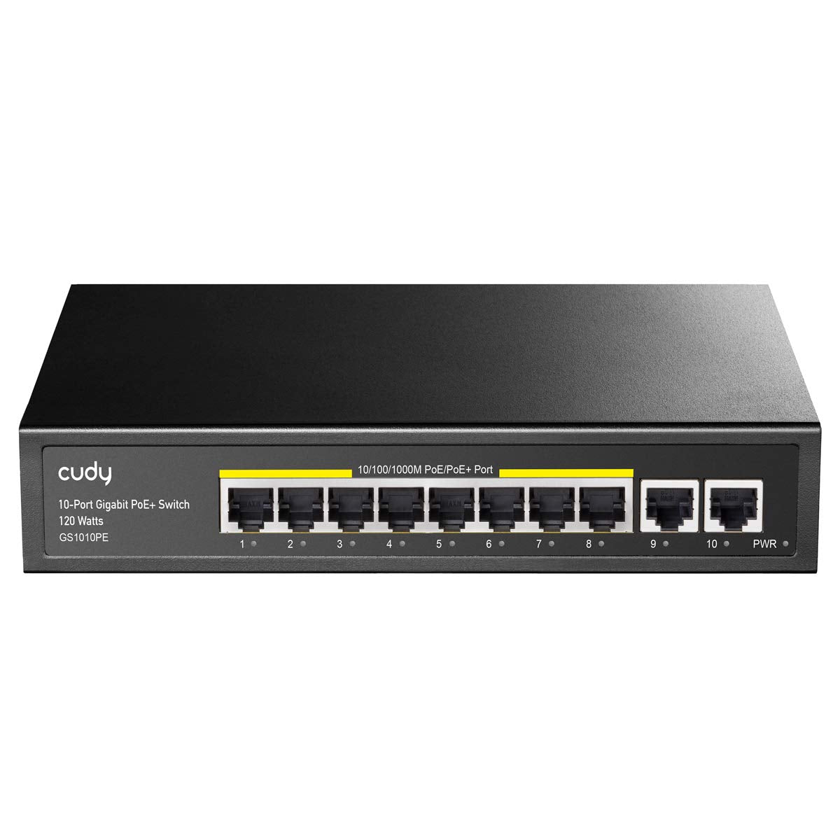 8 Port Gigabit PoE+ Switch, 120 Watts PoE Budget, Pack of 2 F974739