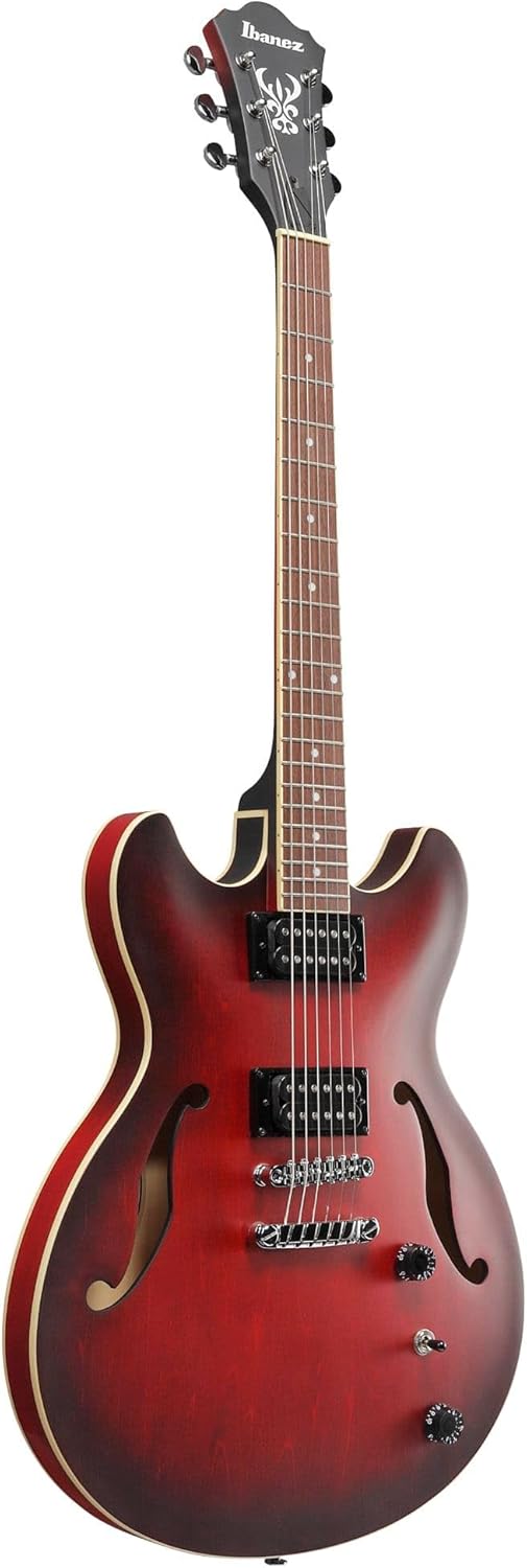 Sunburst Red Semi-Hollow Electric Guitar K4794