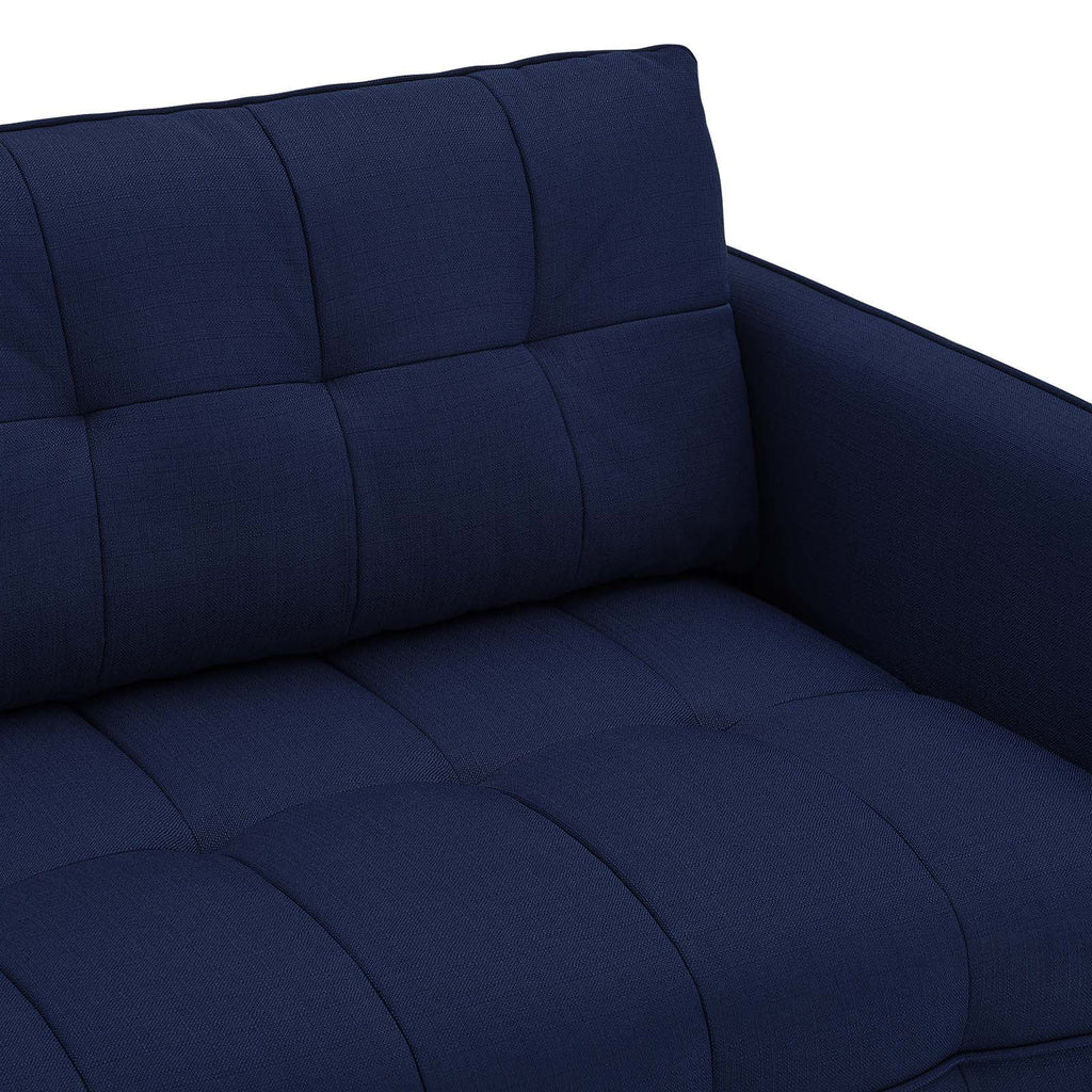 Royal Blue Tufted Fabric Sofa K979