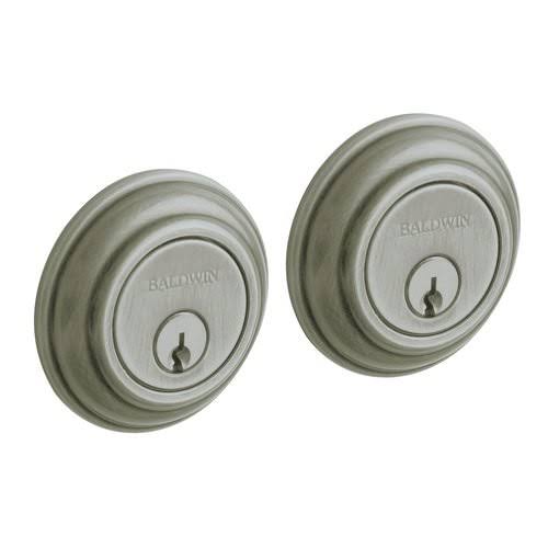 Satin Brass and Brown Double Cylinder Deadbolt D464