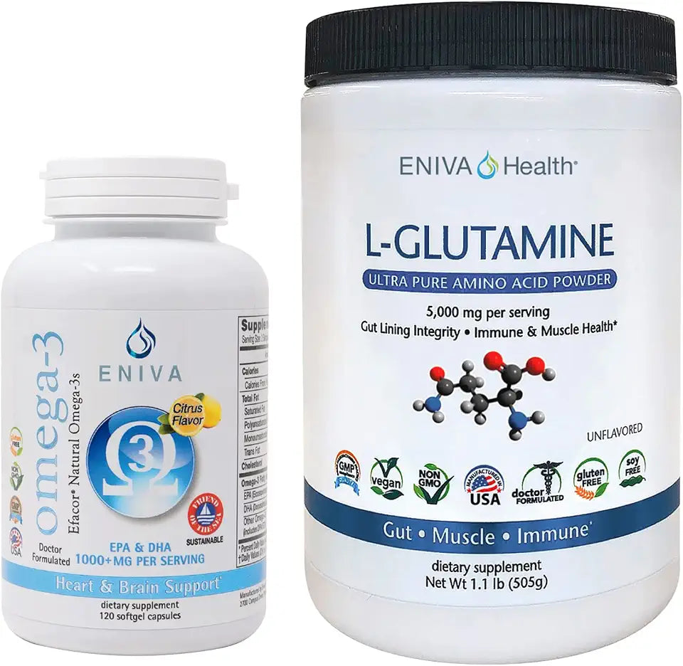 L-Glutamine Powder and Omega-3 Fish Oil T222