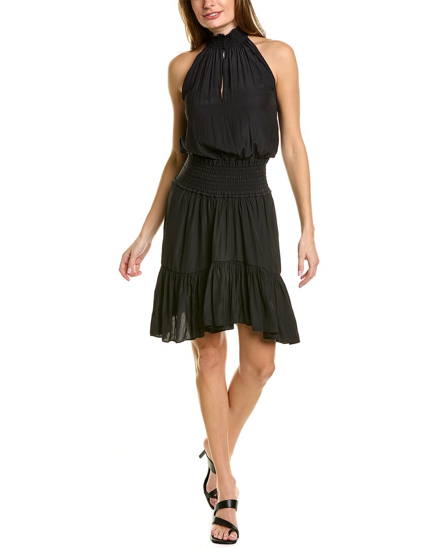 Black A-Line Dress S23007
