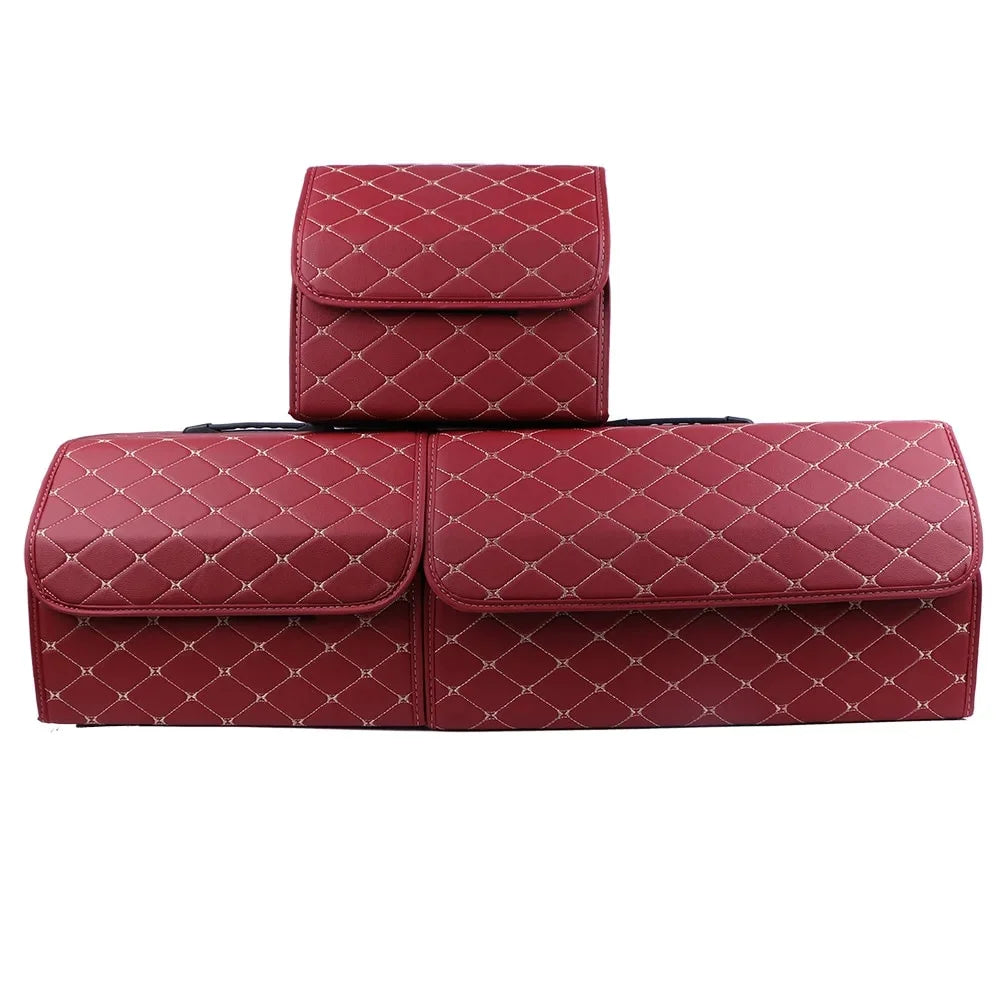 Leather Folding Car Trunk Organizer D35807