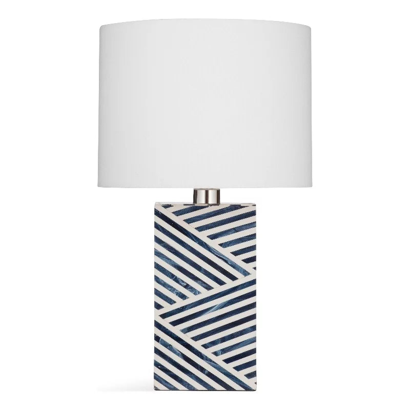 Black and White Bone and Resin Table Lamp I258543