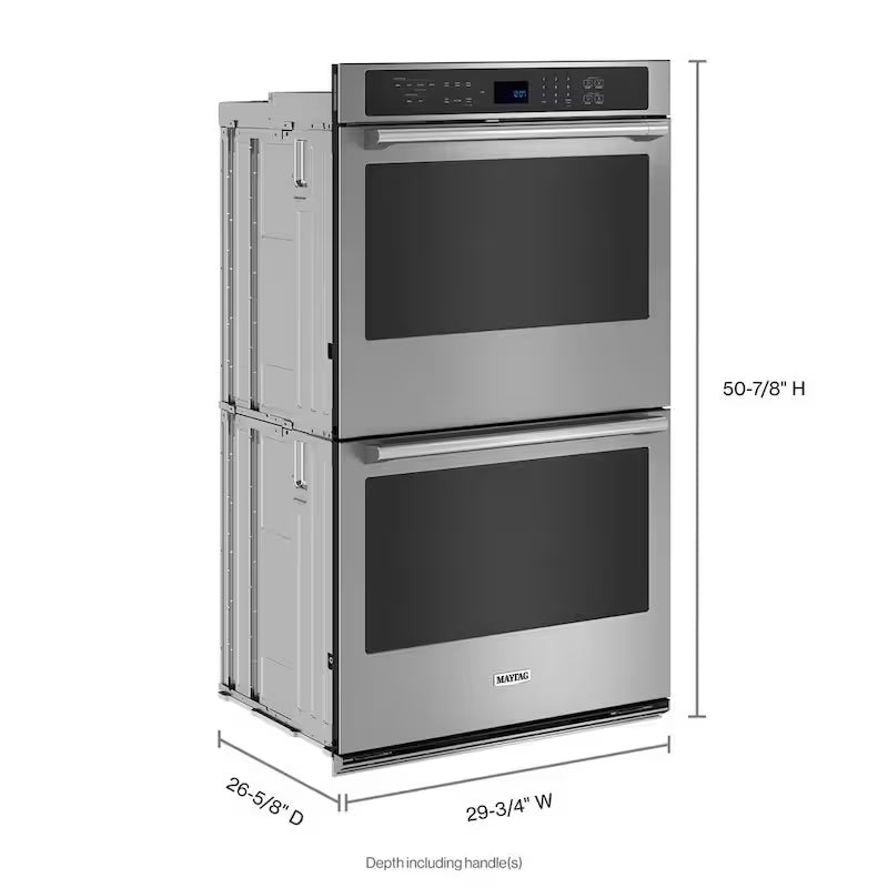 30 in. Double Electric Wall Oven with Convection Self-Cleaning in Stainless Steel V424