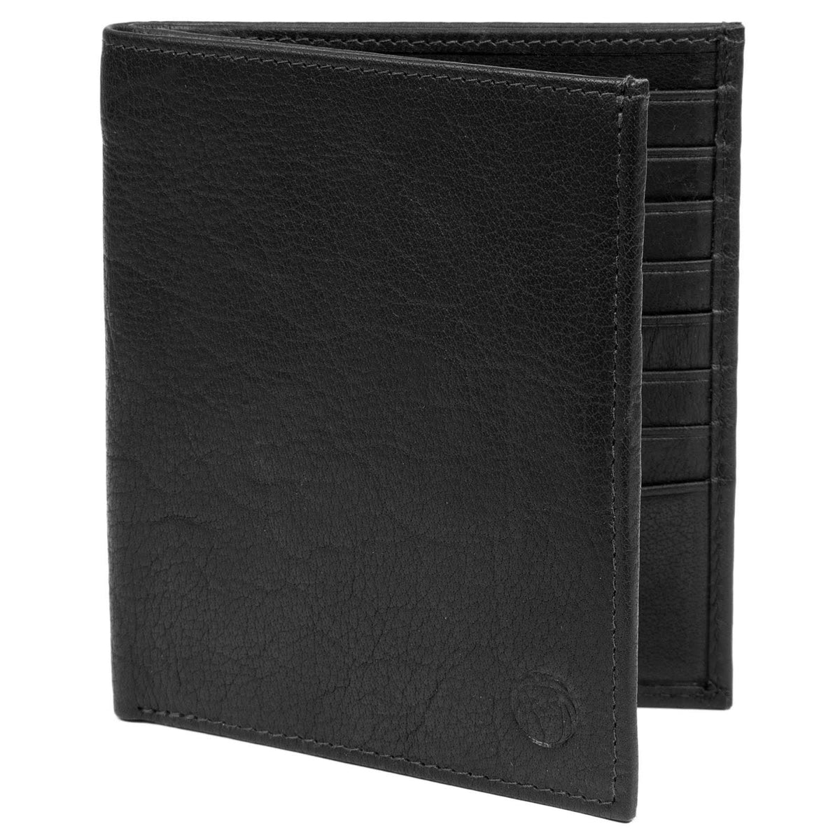 Black 13 Slot RFID Leather Wallet P534